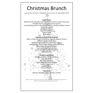 2024 Christmas Brunch Menu