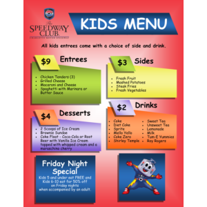 Kids Menu