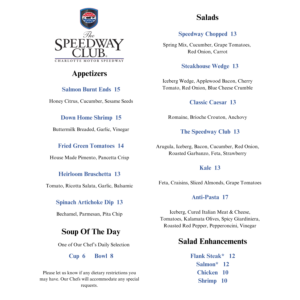 Lunch Menu