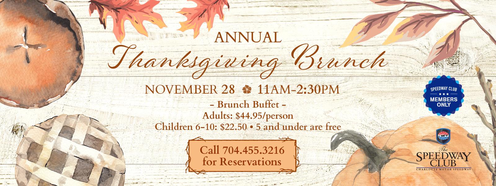 Annual Thanksgiving Brunch